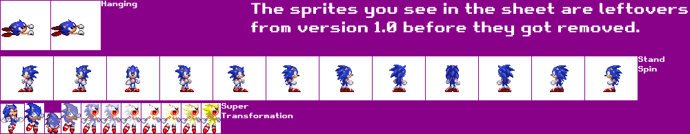 Freedom Planet - Sonic (v1.0 Demo Sprite Leftover)