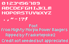 Mighty Morphin Power Rangers - Font