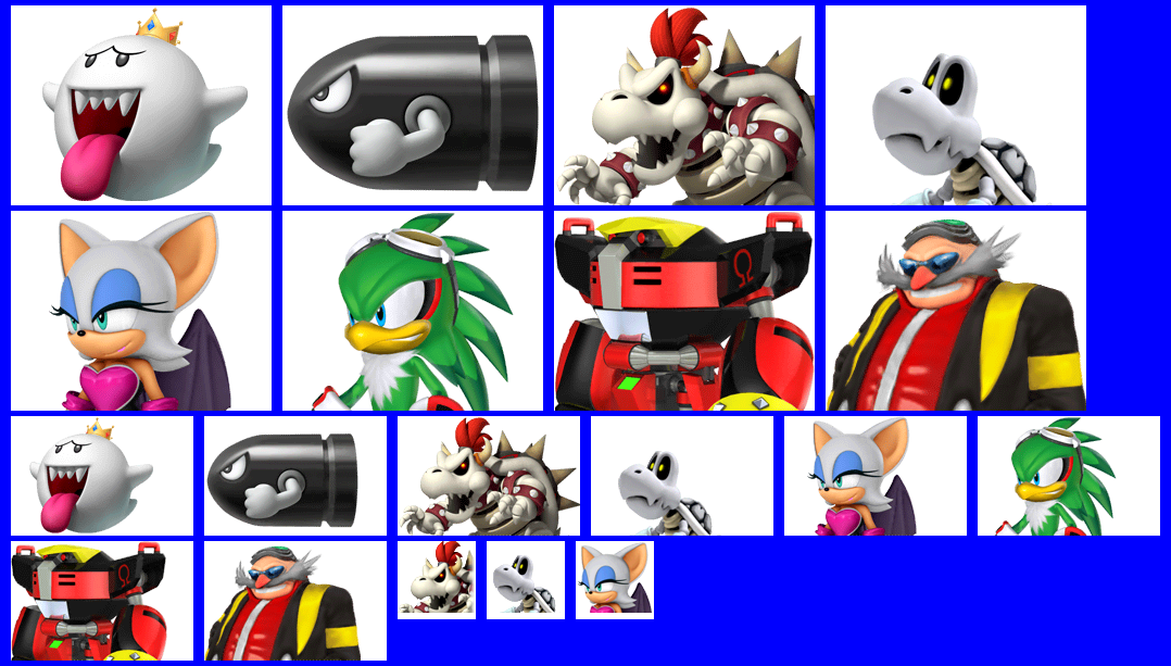 Mario & Sonic at the Olympic Winter Games - Boss Icons