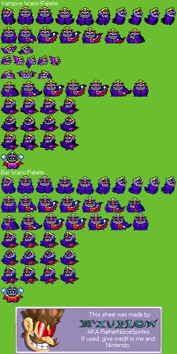 Vampire Wario (Wario Land 4-Style)