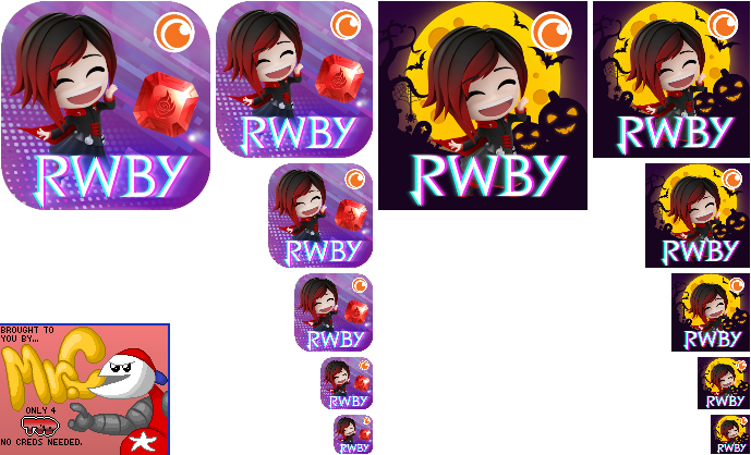 RWBY: Crystal Match - App Icons