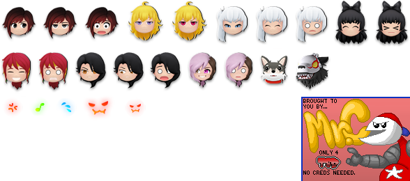 RWBY: Crystal Match - Character Icons (Special Game Modes)