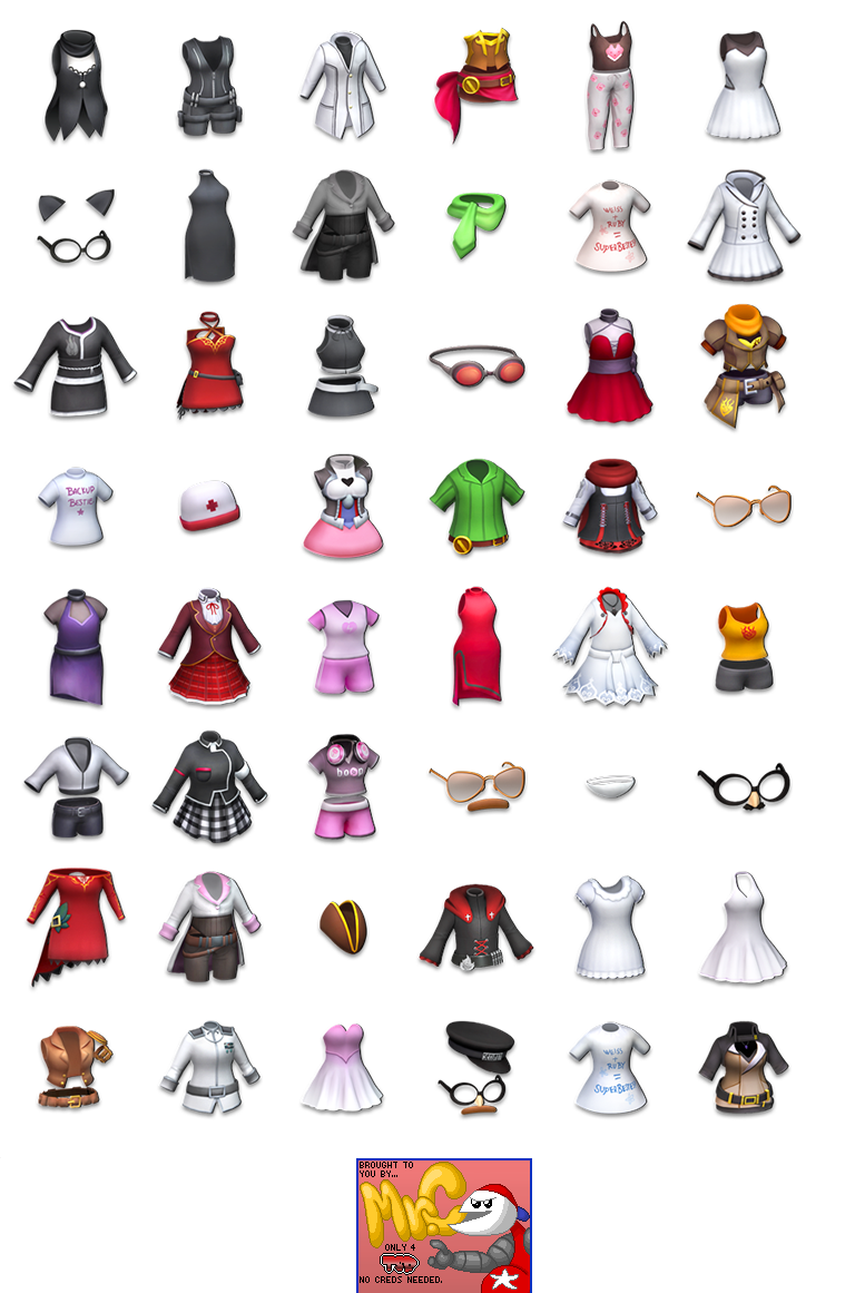 RWBY: Crystal Match - Outfit Icons