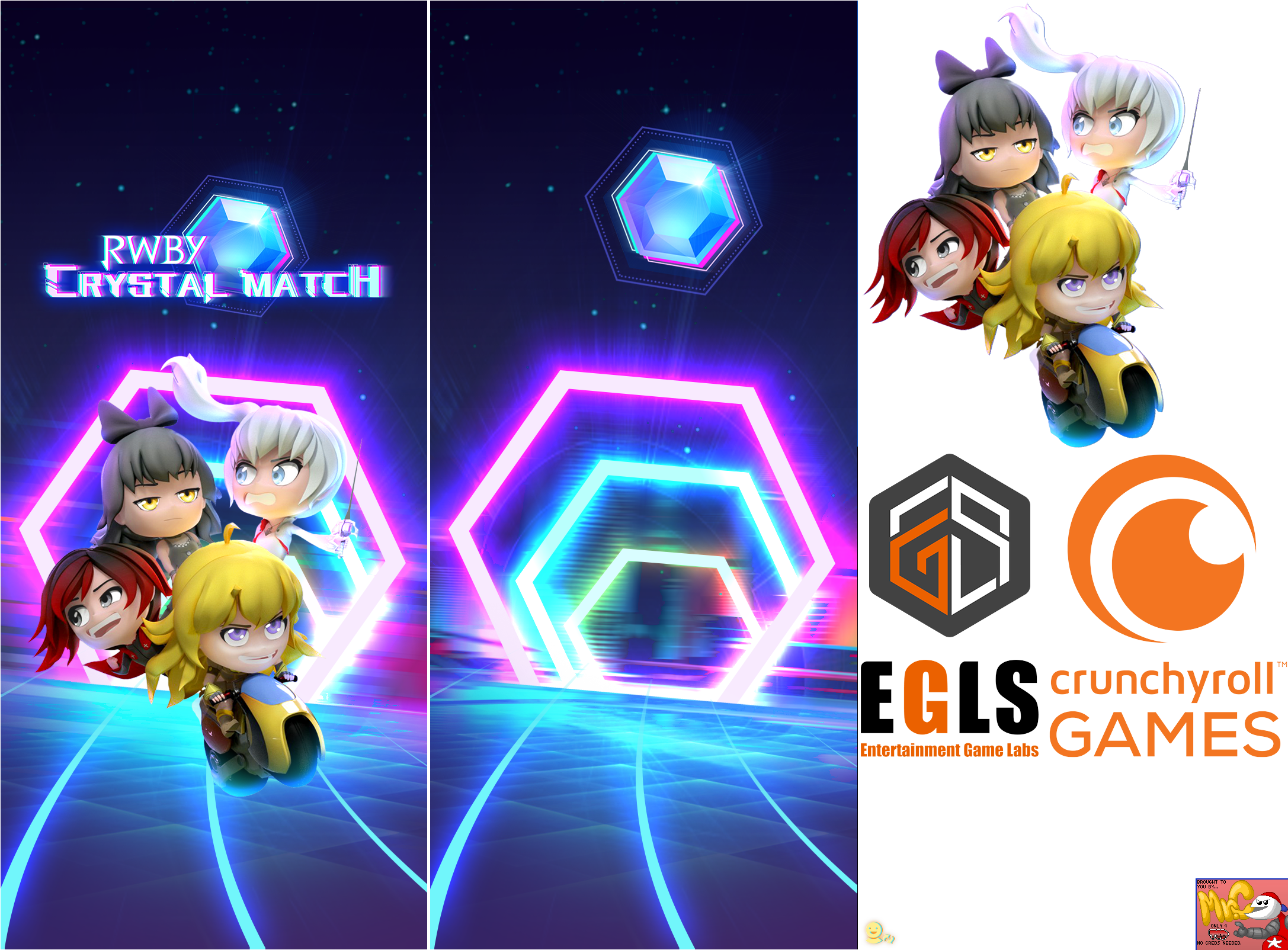 RWBY: Crystal Match - Splash Screen and Logos