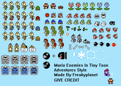Mario Customs - Enemies (Tiny Toon Adventures-Style)