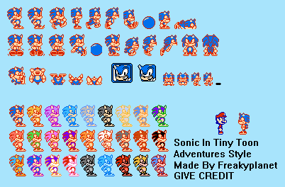 Sonic (Tiny Toon Adventures-Style)