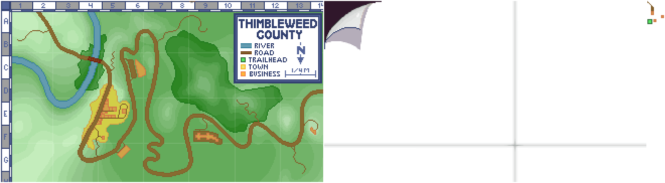 Thimbleweed Park - County Map