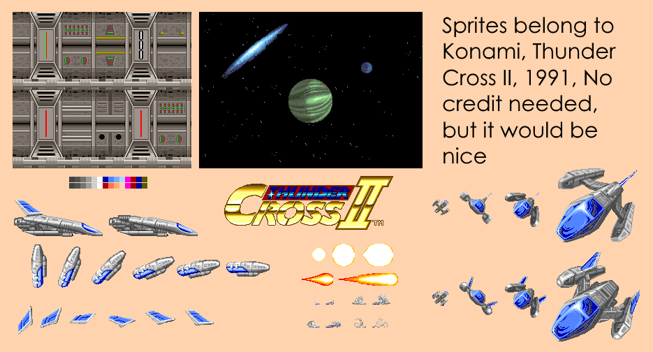 Thunder Cross II - Attract Mode