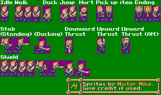 Cloud (Zelda 2-Style)