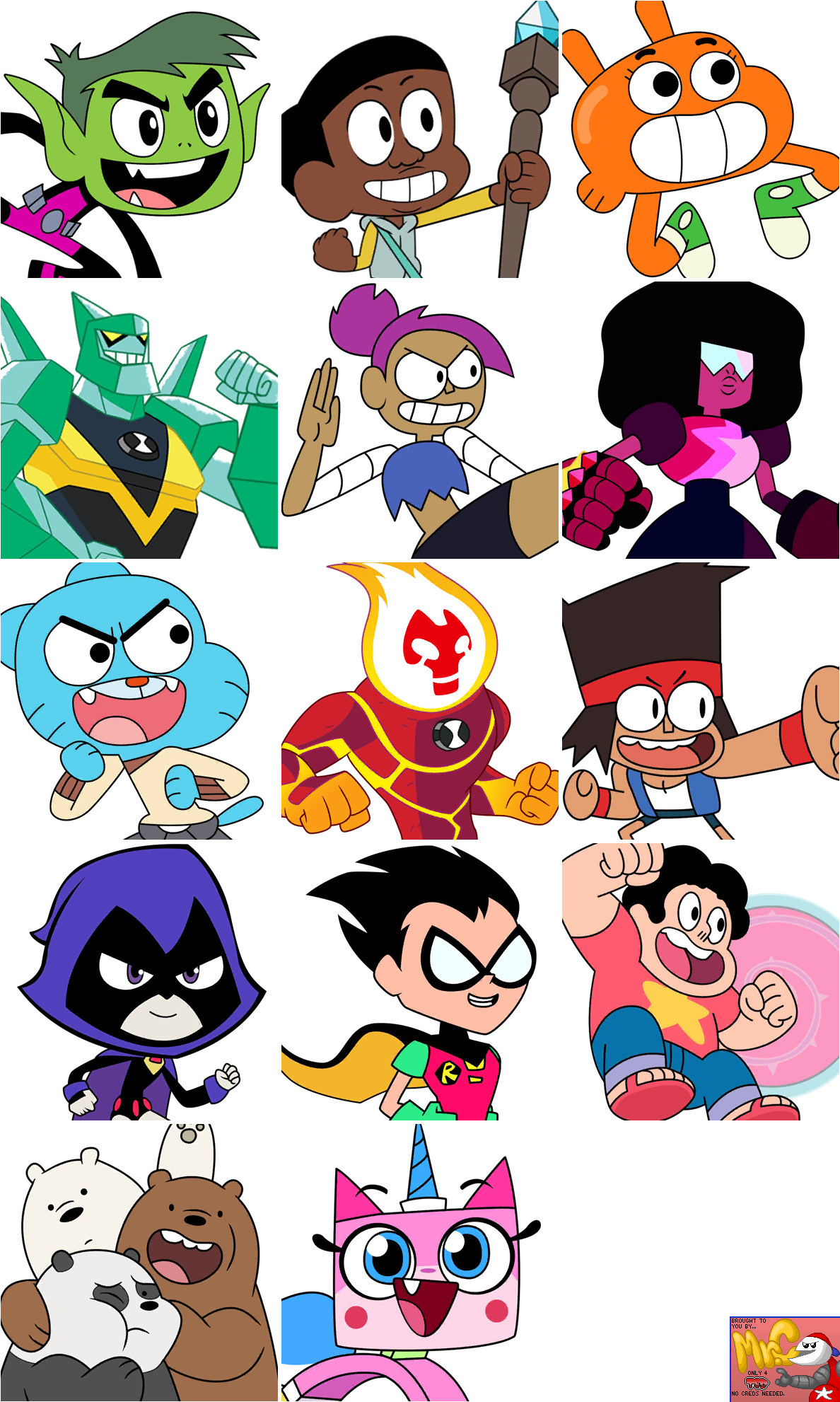 Cartoon Network Plasma Pop - Character Portraits