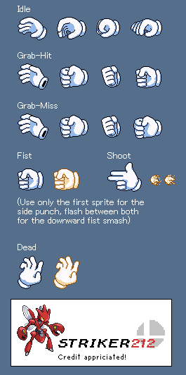 Super Smash Bros. Customs - Master Hand (Kirby's Adventure-Style)