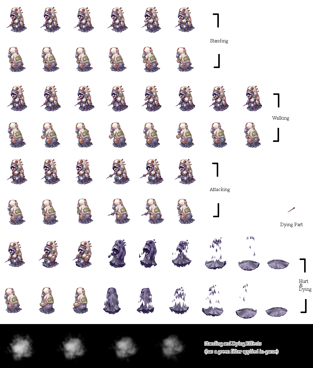 The Spriters Resource - Full Sheet View - Ragnarok Online - Mangkukulam