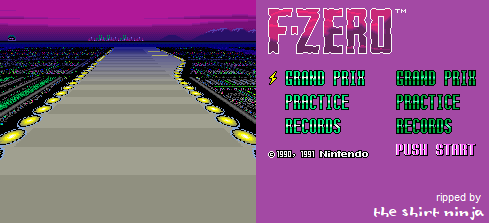 F-Zero - Title Screen