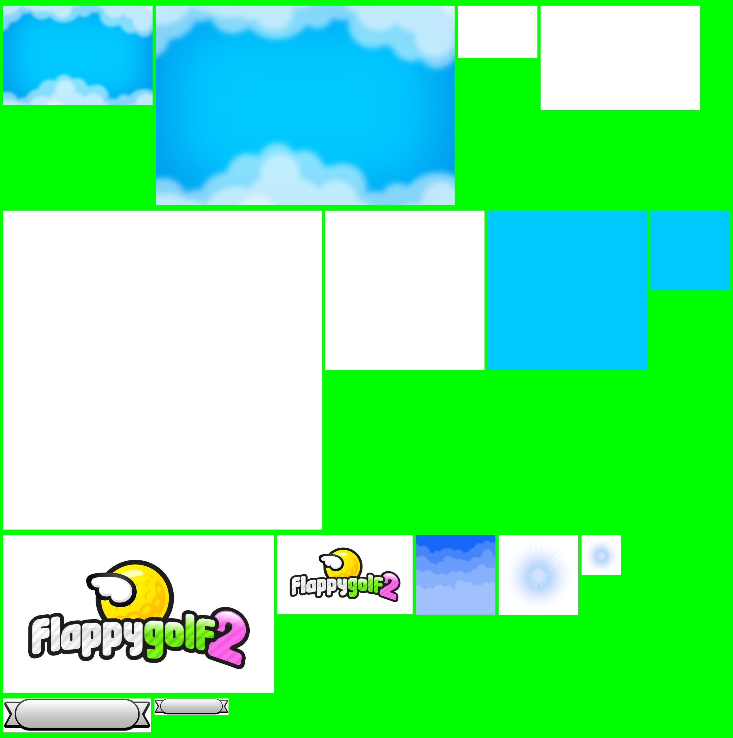 Flappy Golf 2 - Logo, Title and Menu Background
