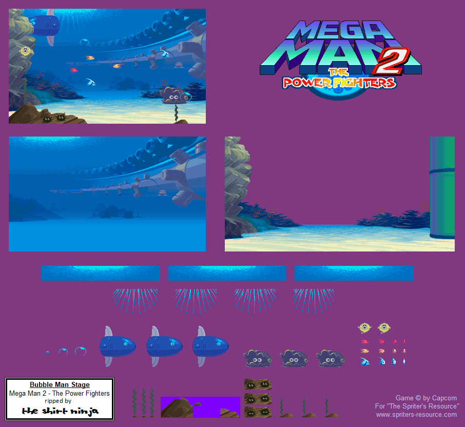 Mega Man 2: The Power Fighters - Bubble Man Stage