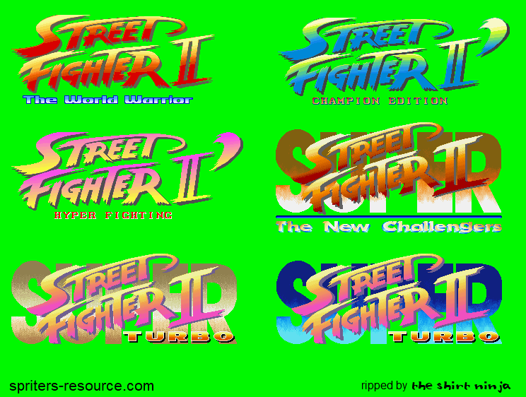 Street Fighter 2 / Super Street Fighter 2 - Logos