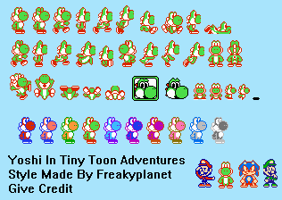 Yoshi (Tiny Toon Adventures-Style)