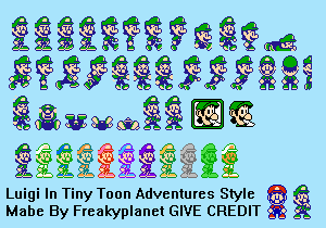 Mario Customs - Luigi (Tiny Toon Adventures-Style)