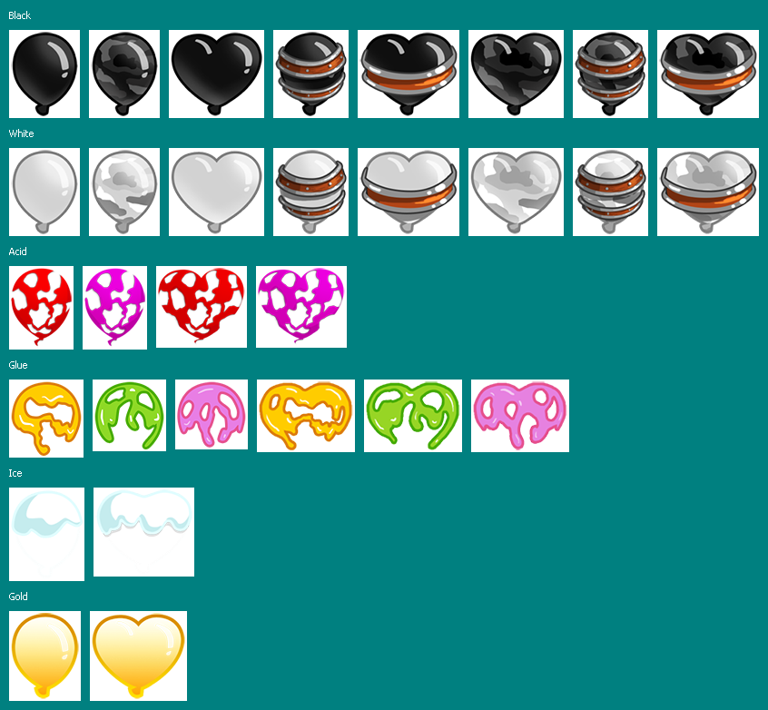 Black and White Bloons