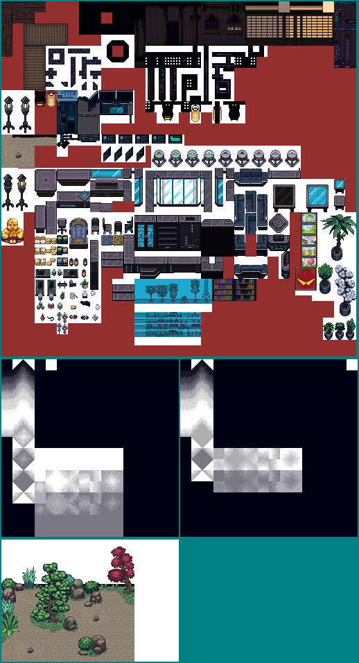 CrossCode - Old Hideout, Old Dojo & Cave Inn Interior