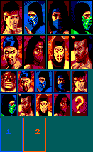 Mortal Kombat II - Character Icons