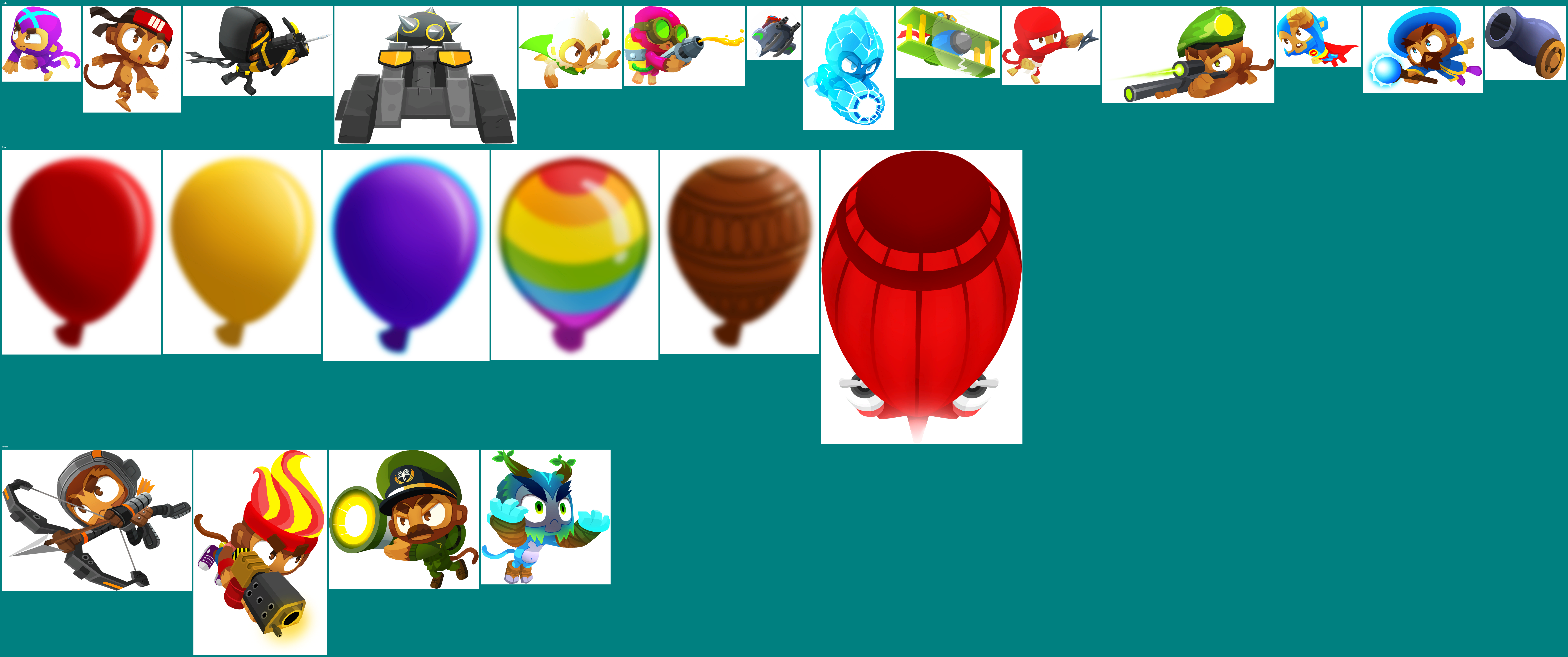 Bloons Tower Defense 6 - 3D Artwork