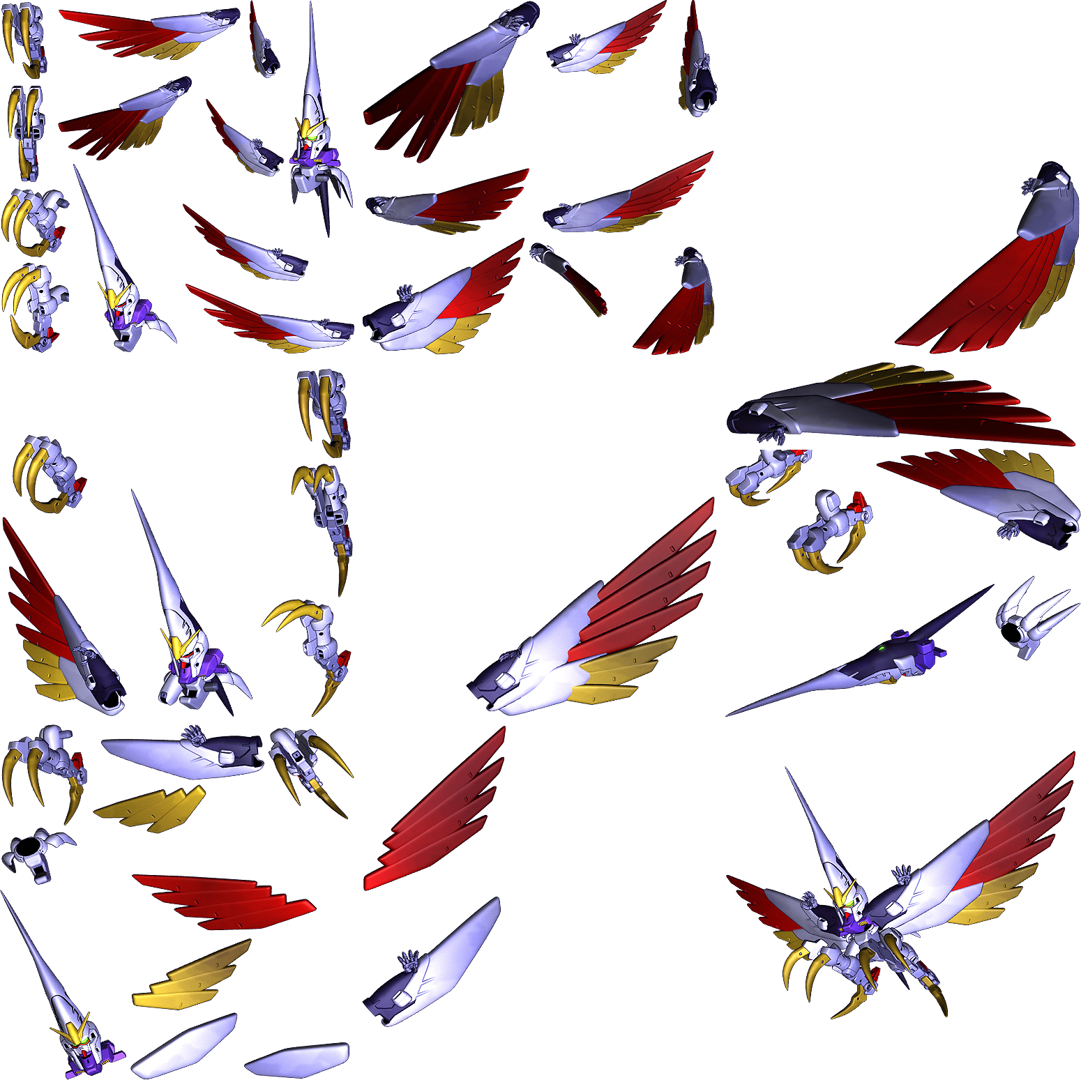 SD Gundam G Generation Wars - Gundam Heaven's Sword (Bird Mode)