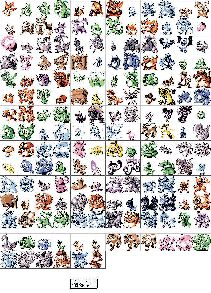 Unovan Pokémon (R/G/B-Style)