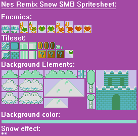 Super Mario Bros. Snow Elements