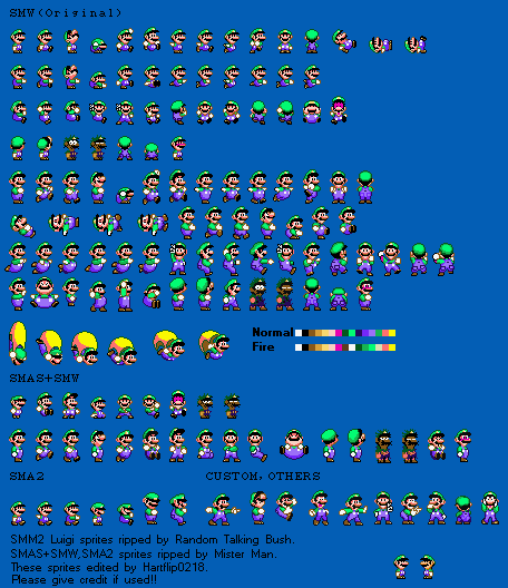 Mario Customs - Luigi (SMM2 Super Mario World-Style, Expanded)