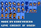 Sonic the Hedgehog Customs - Sonic (Super Mario Bros. 2 NES-Style)