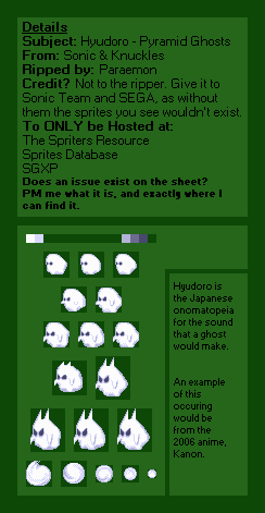 Sonic & Knuckles - Hyūdoro (Ghosts)