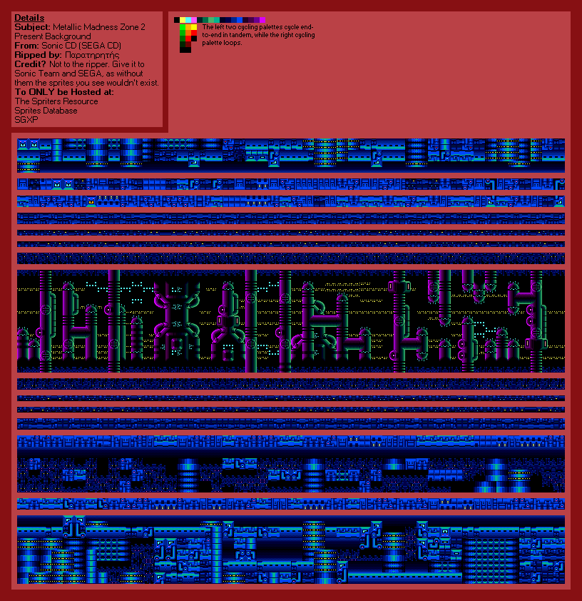 Sonic the Hedgehog CD - Metallic Madness Zone 2 (Present)