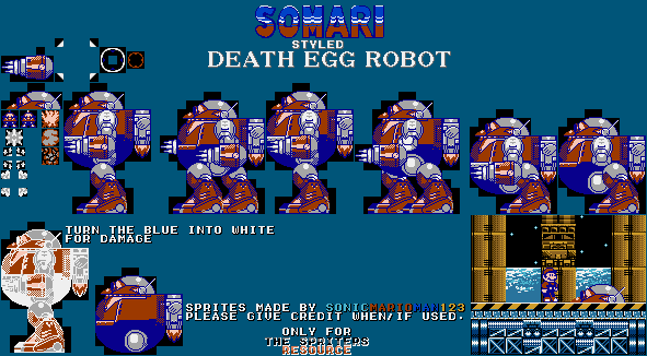Sonic the Hedgehog Customs - Death Egg Robot (Somari-Style)