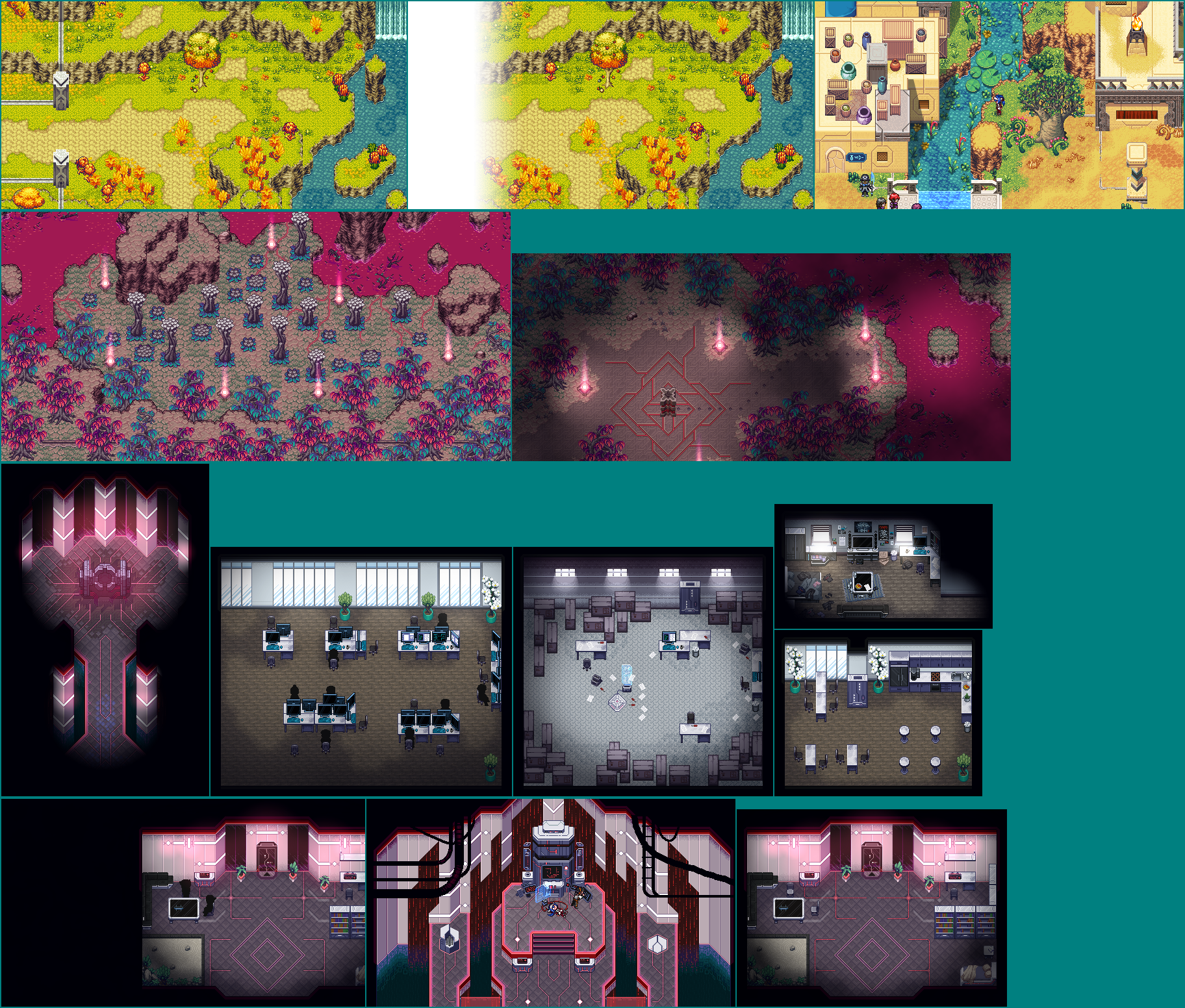 CrossCode - Dream Cutscenes (Backgrounds)