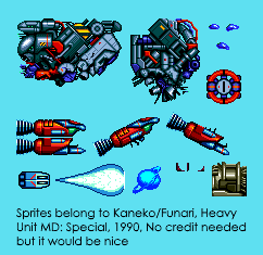 Heavy Unit: Mega Drive Special - Unused Content