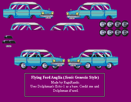 Harry Potter Customs - Flying Ford Anglia (Sonic Genesis-Style)