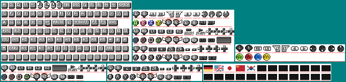 Icons (Gamepad, Keyboard & Languages)