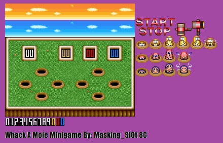 Legend of the Mystical Ninja / Ganbare Goemon - Whack A Mole