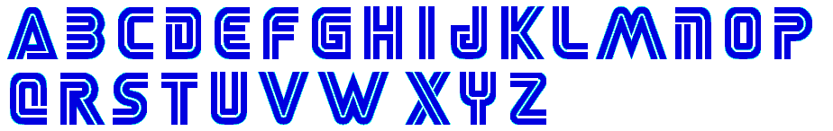 SEGA Font (Sonic 1-Style)
