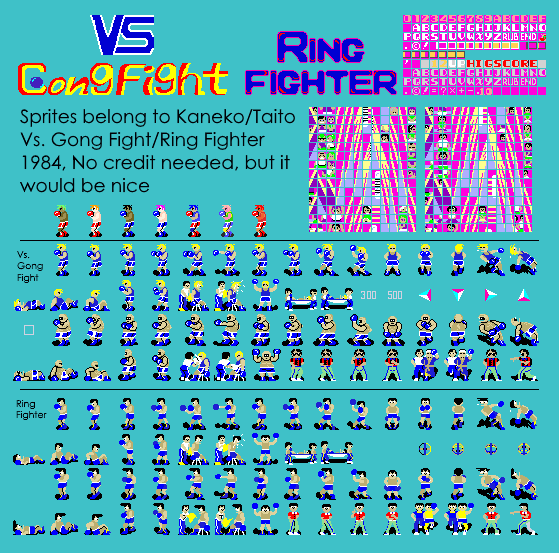 Vs. Gong Fight / Ring Fighter - General Sprites