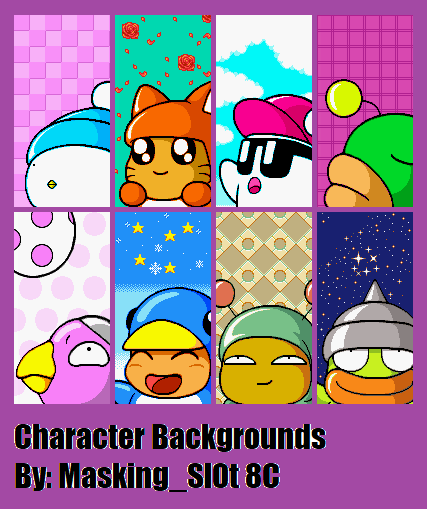 Hebereke's Popoon - Character Backgrounds
