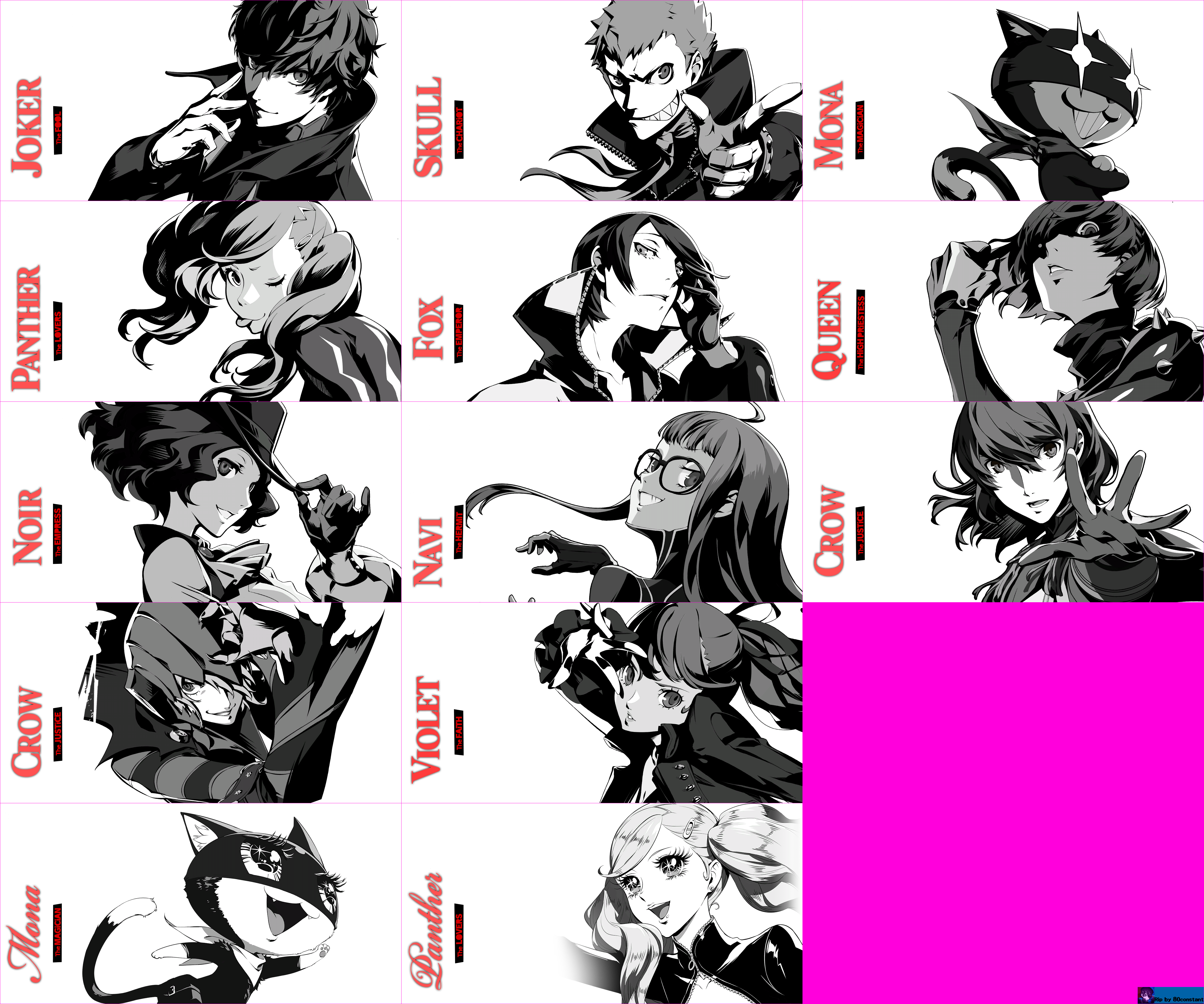 Persona 5 Royal - Wanted Images