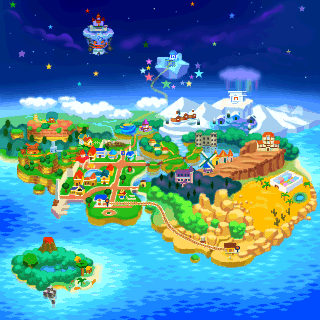 Paper Mario - World Map