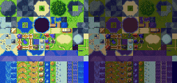 Secret of Mana - World Map (Day & Night)