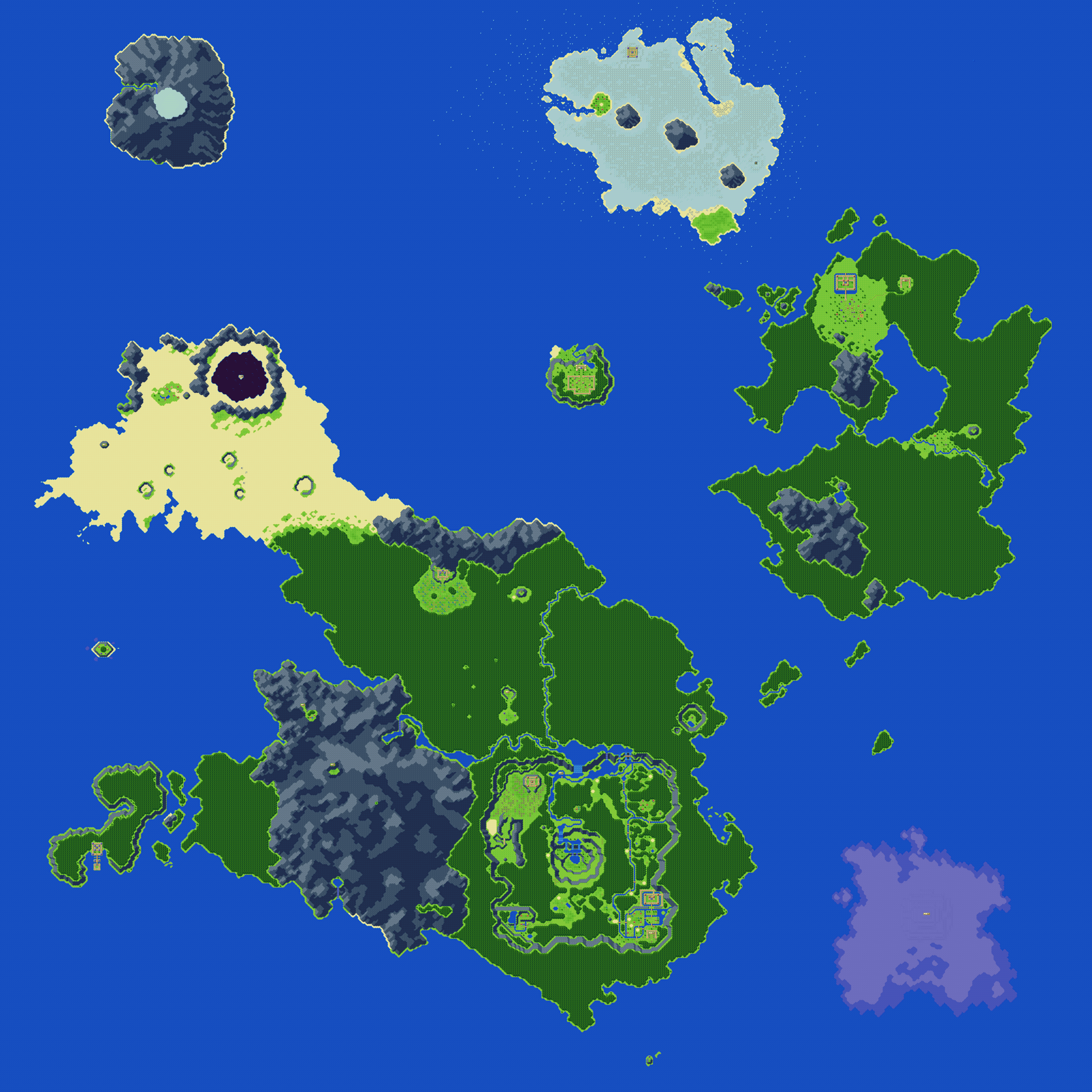 Secret of Mana - World Map (Day)