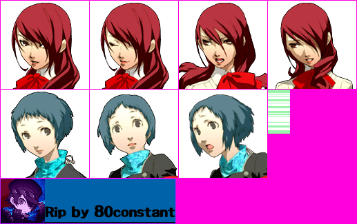 Persona 3 Portable - Navigator Portraits