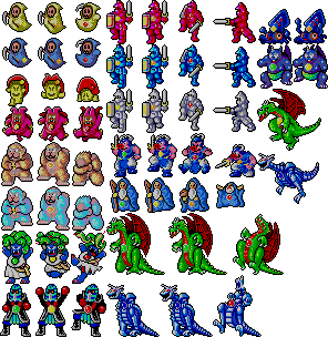 Wonder Boy in Monster Land - Bosses