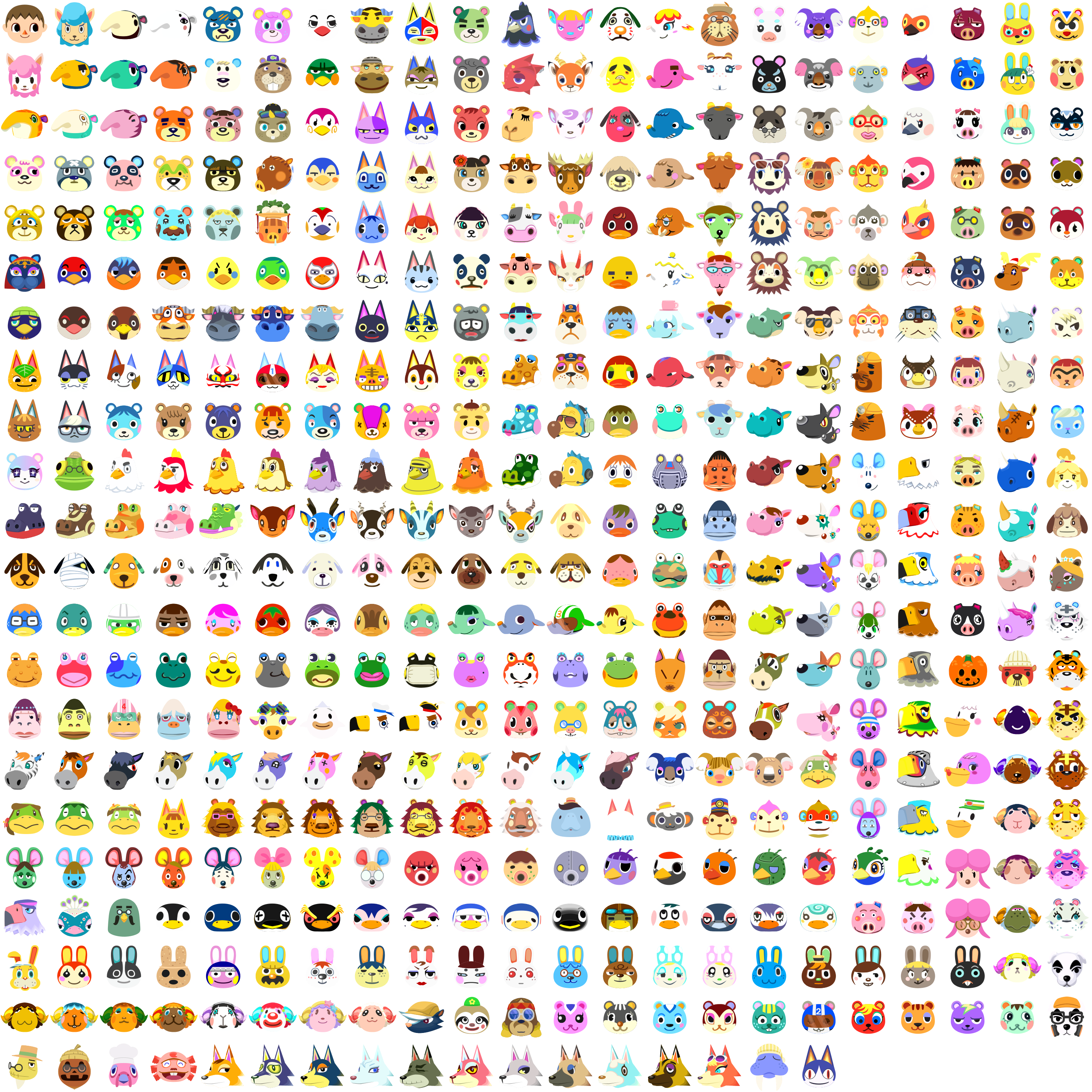 Animal Crossing: New Horizons - NPC Icons