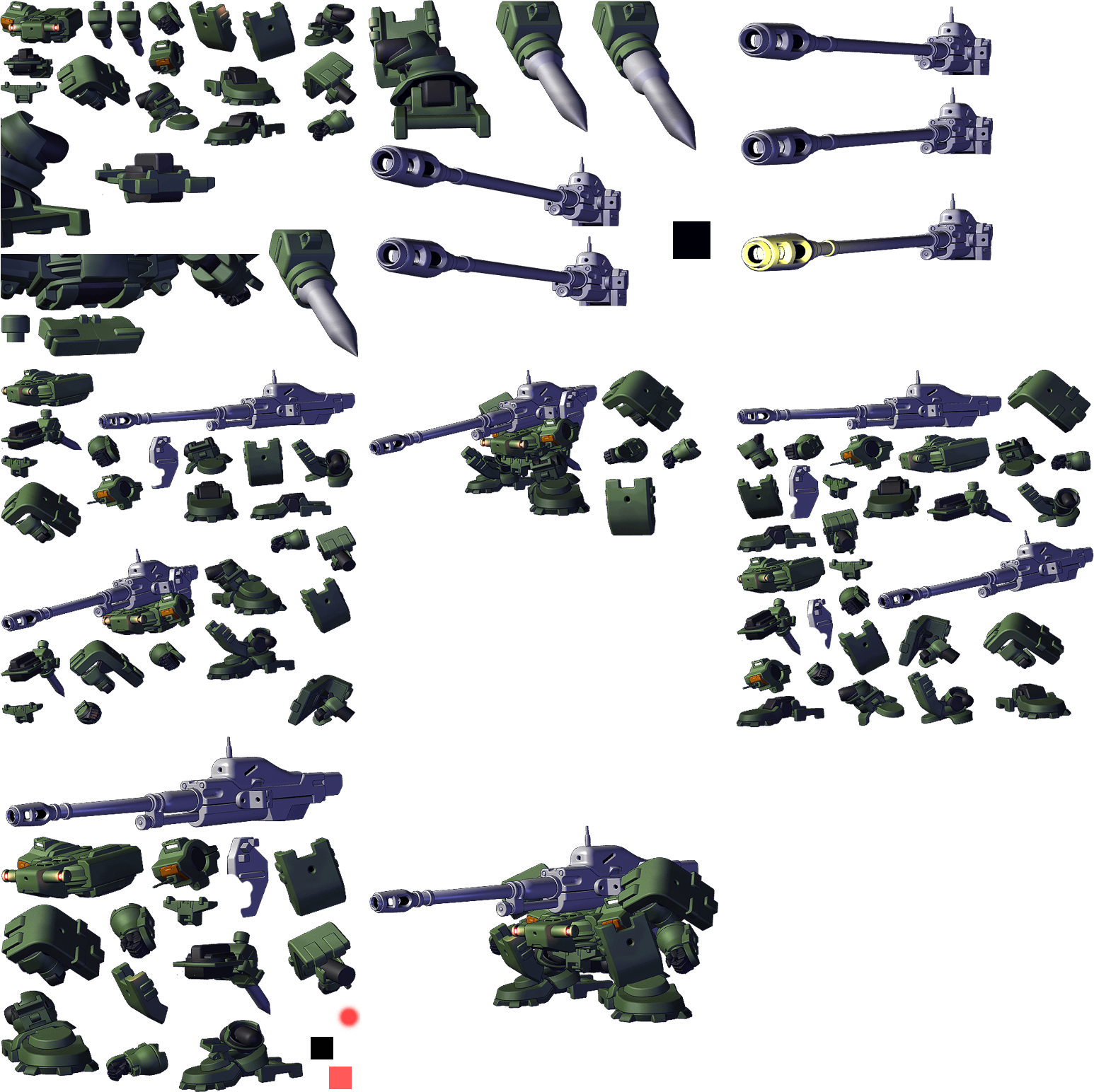 SD Gundam G Generation Wars - Tieren Long Cannon Type